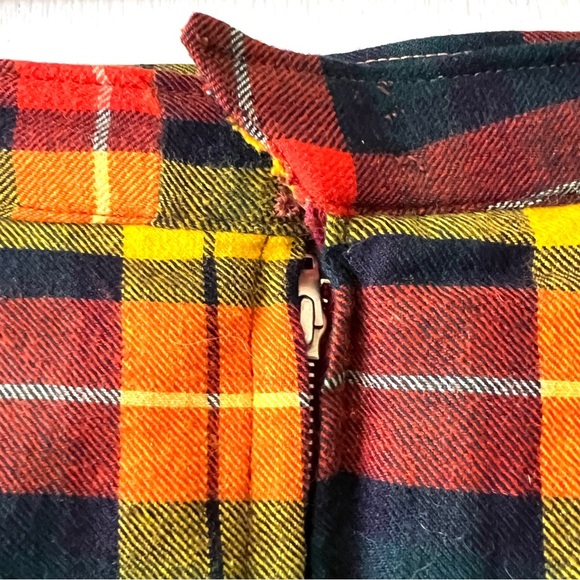 Clan Buchanan Tartan Pencil Skirt Wool Lined Vintage Hand Sewn Plaid Scottish - Picture 5 of 8